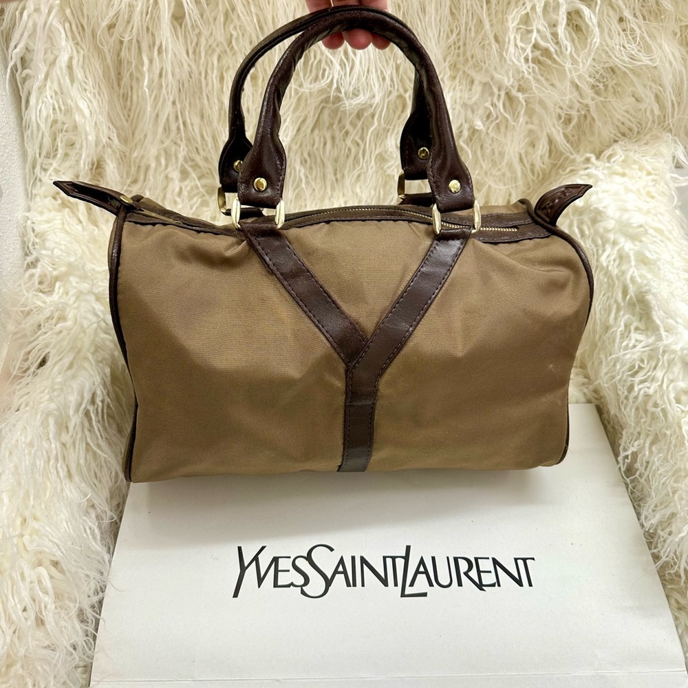 YSL VINTAGE Nylon Y bag